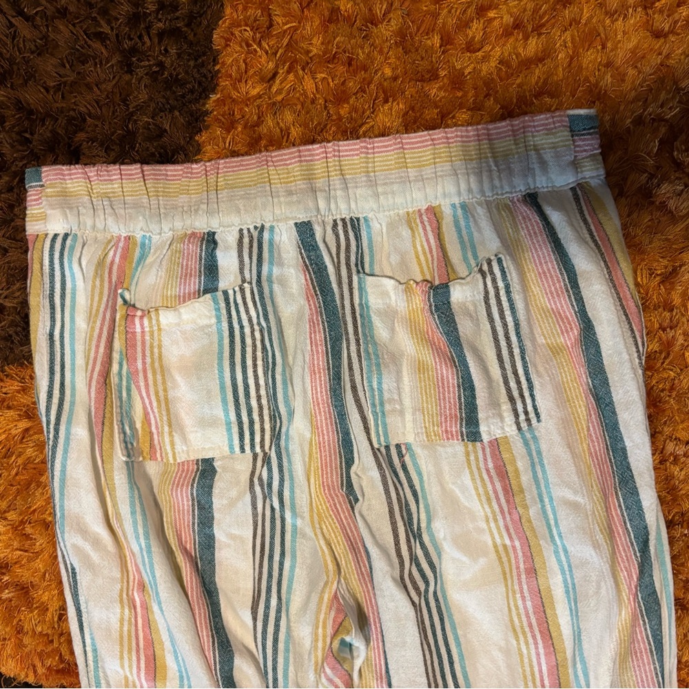 Per Se, Linen Blend, Striped, Pants - Picture 6 of 8